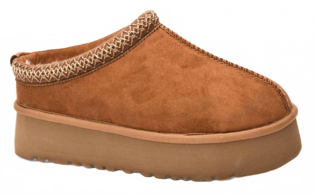NEW CORKYS FOOTWEAR women's pillow talk slippers in tobacco faux suede